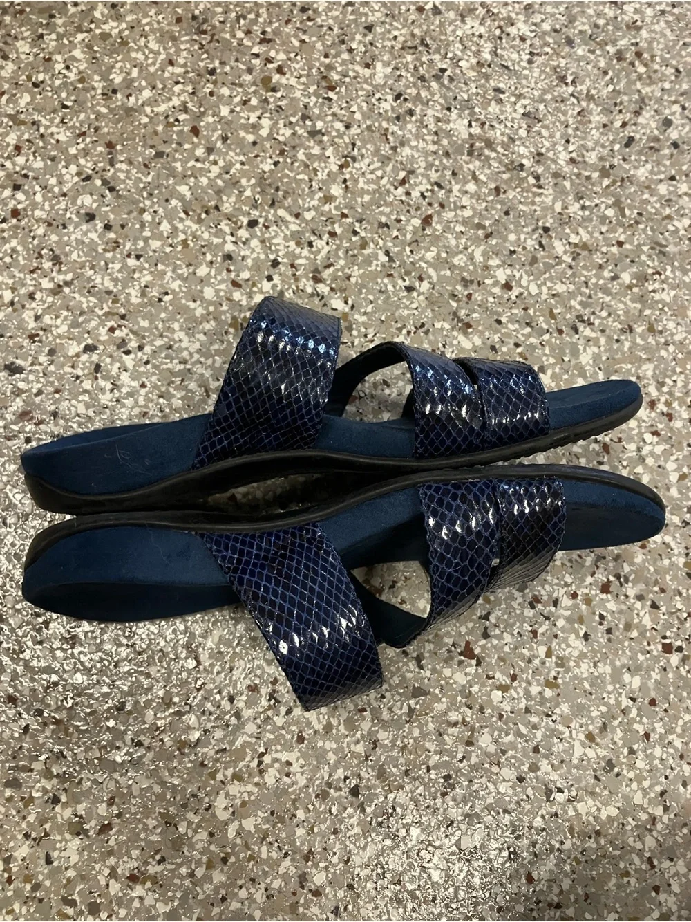 Vionic Skylar Sandals Navy Blue Adjustable Buckle (9)
